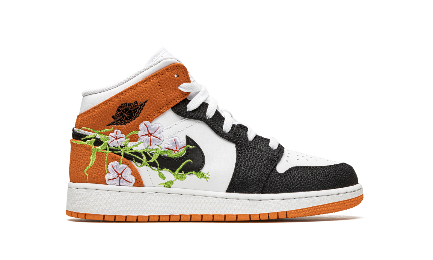 Air Jordan 1 Mid GS "Basketball Blossom" DQ8390 100