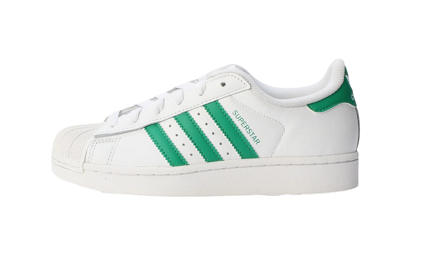 SUPERSTAR II J PS "White/Green" JH7897