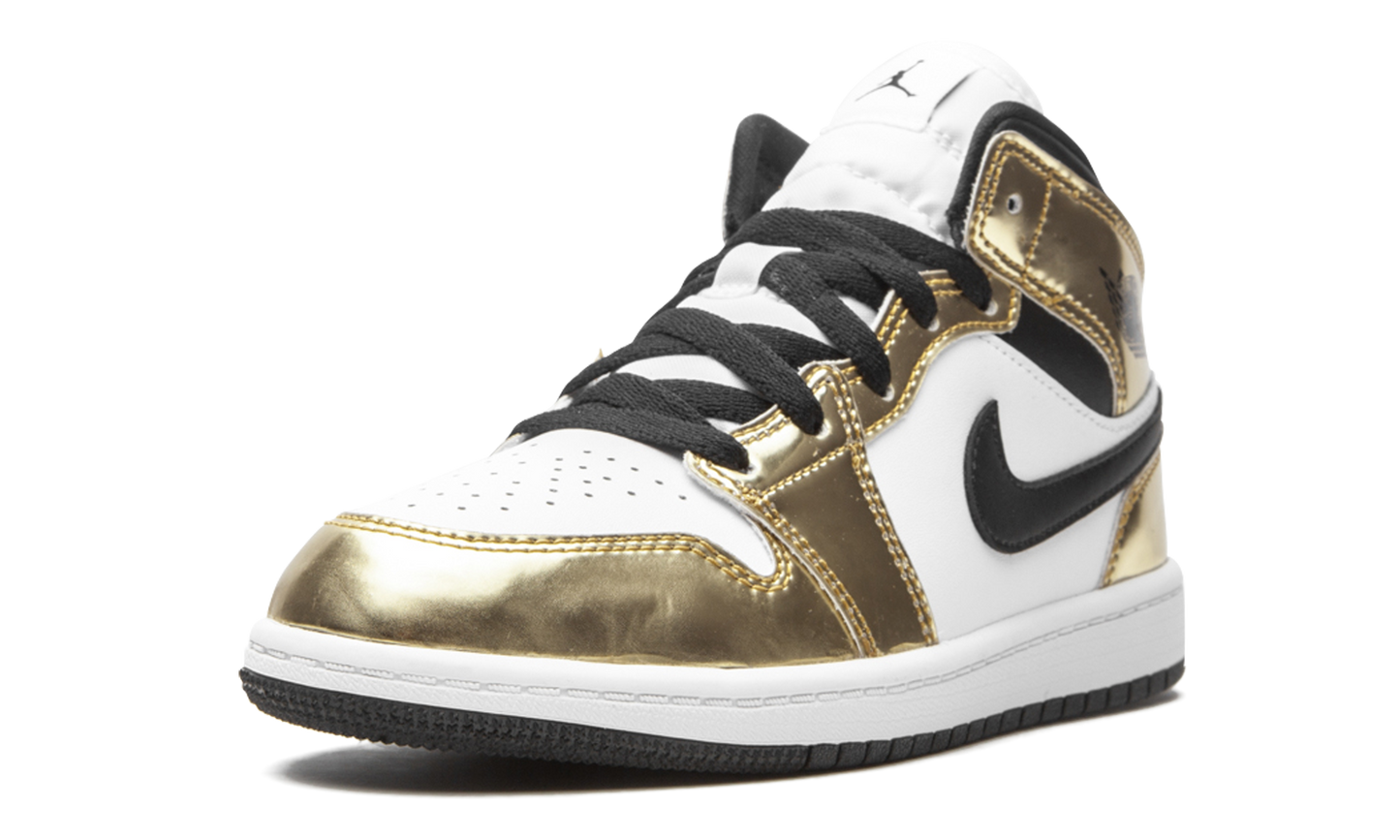 AIR JORDAN 1 MID SE PS "Metallic Gold"