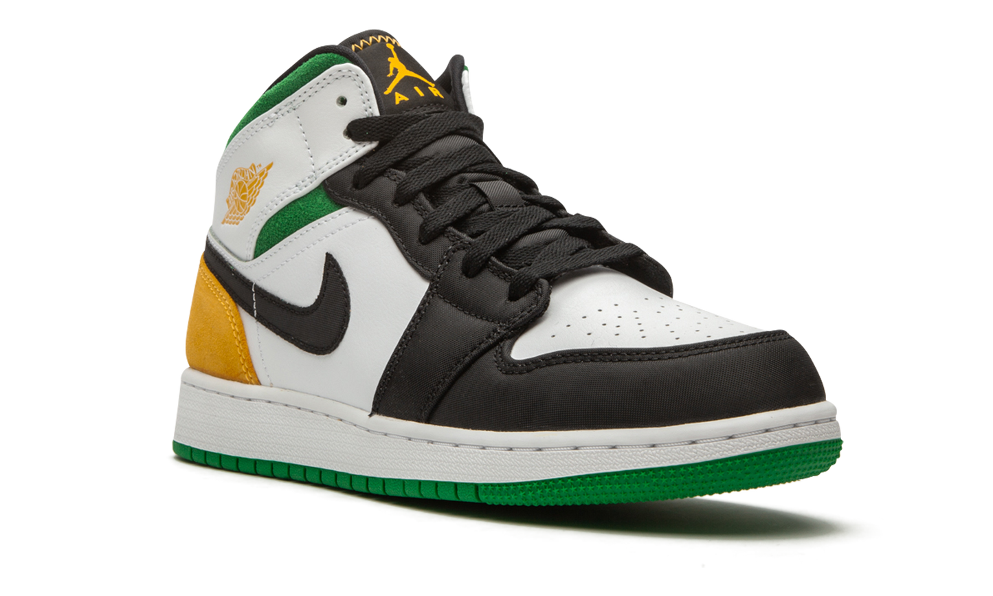 Air Jordan 1 Mid SE GS "Laser Orange / Lucky Green" BQ6931 101