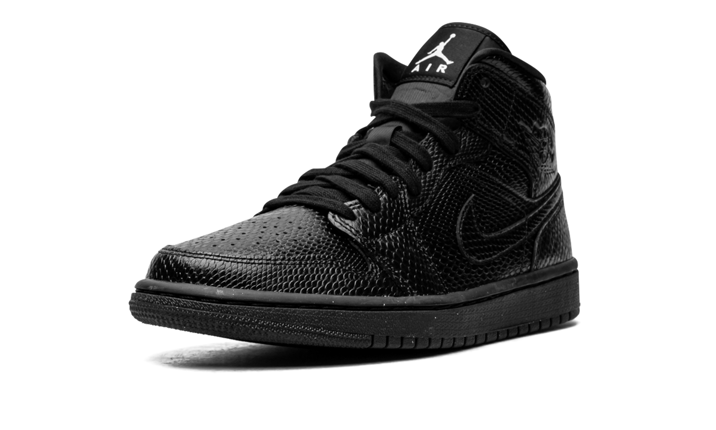 AIR JORDAN 1 MID WMNS "Black Snakeskin" BQ6472 010