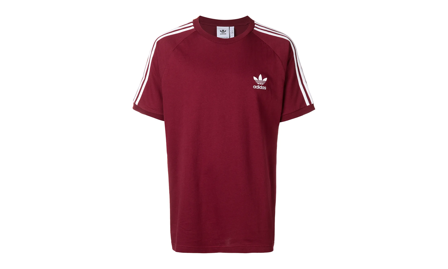 3-Stripes T-Shirt "Burgundy / White" DH5810