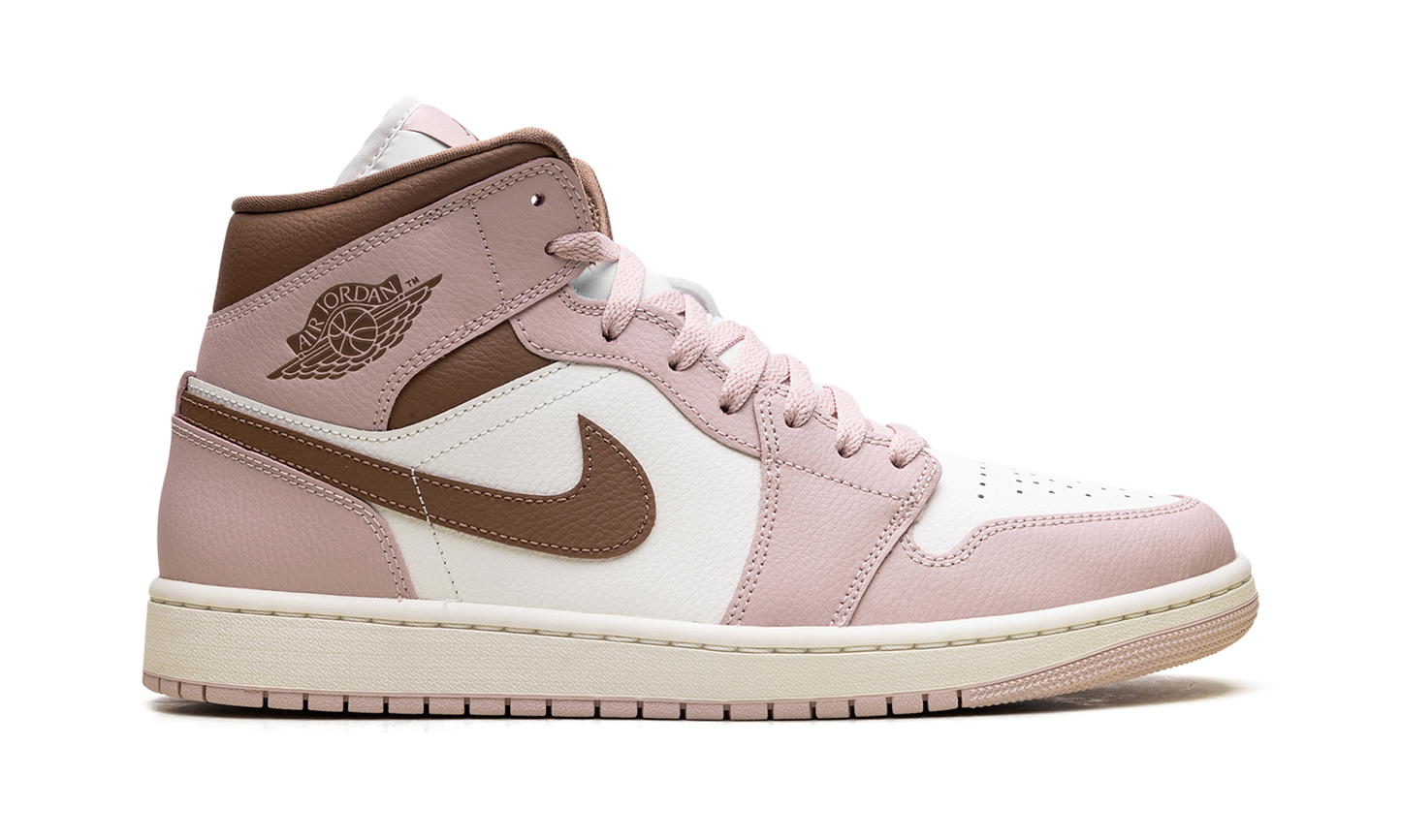 Jordan 1 Mid WMNS "Pink Oxford Brown" BQ6472 620