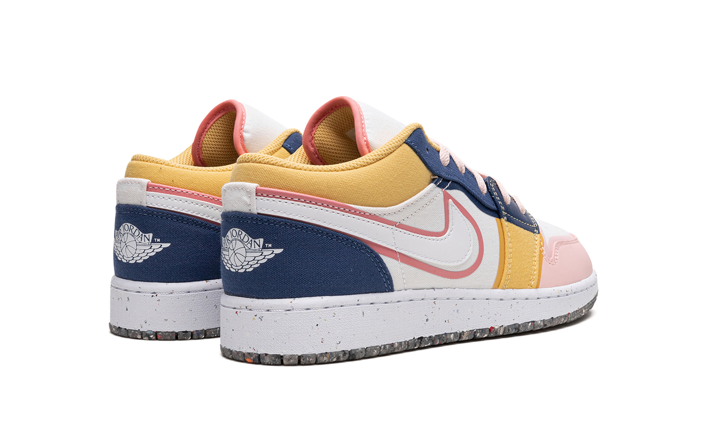 Air Jordan 1 Low SE GS "Multicolor Canvas" DV1323 100
