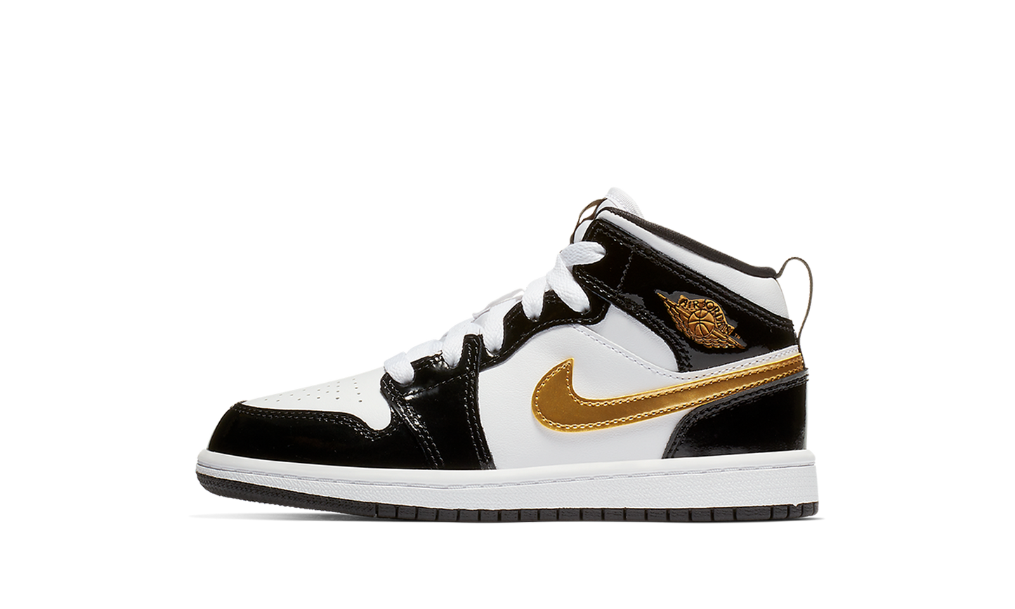Jordan 1 MID SE PS "Black/Gold" BQ6932 007