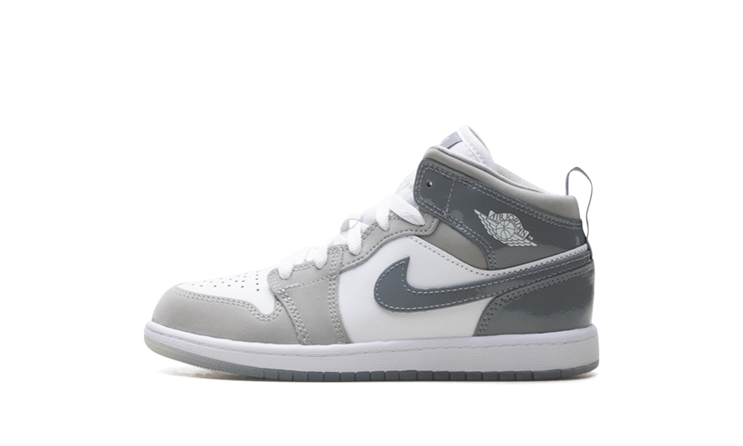Air Jordan 1 Mid SE PS "White Medium Grey Cool Grey" HF3194 100