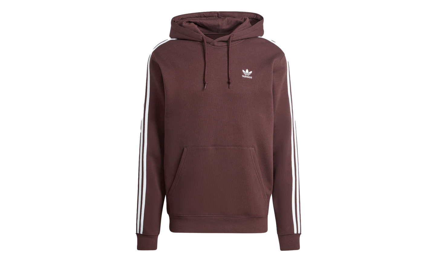 3-STRIPES HOODY "Brown" II5768