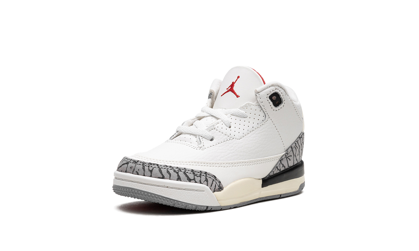 Air Jordan 3 TD "White Cement Reimagined 2023" DM0968 100