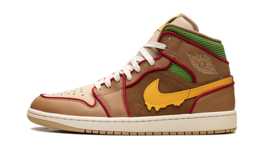 Jordan 1 Mid SE "Cheeseburger" IB7403 224