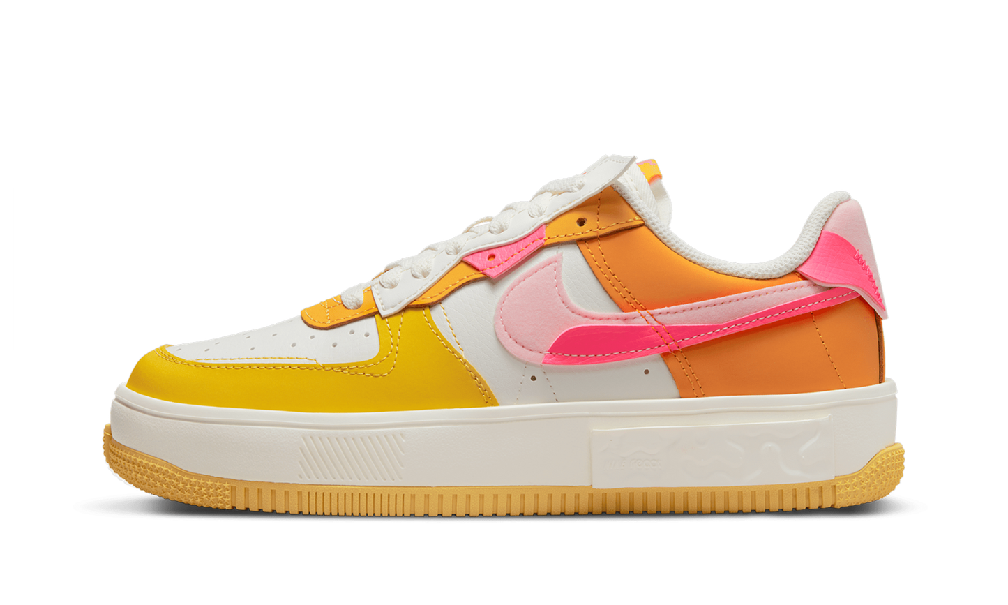 AIR FORCE 1 FONTANKA MNS WMNS "Summit White/Solar Flare/Medium Soft Pink/Hyper Pink" DX2675 100