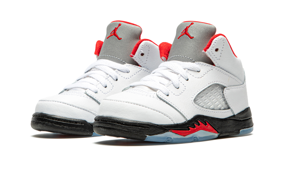 Air Jordan 5 Retro TD "Fire Red Silver Tongue 2020" 440890 102