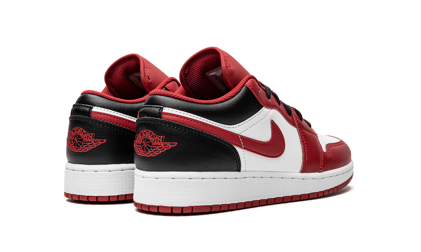 Air Jordan 1 Low GS "Reverse Black Toe" 553560 163