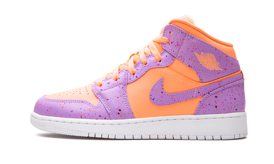 Air Jordan 1 Mid SE GS "Orange Pulse / Atomic Violet"