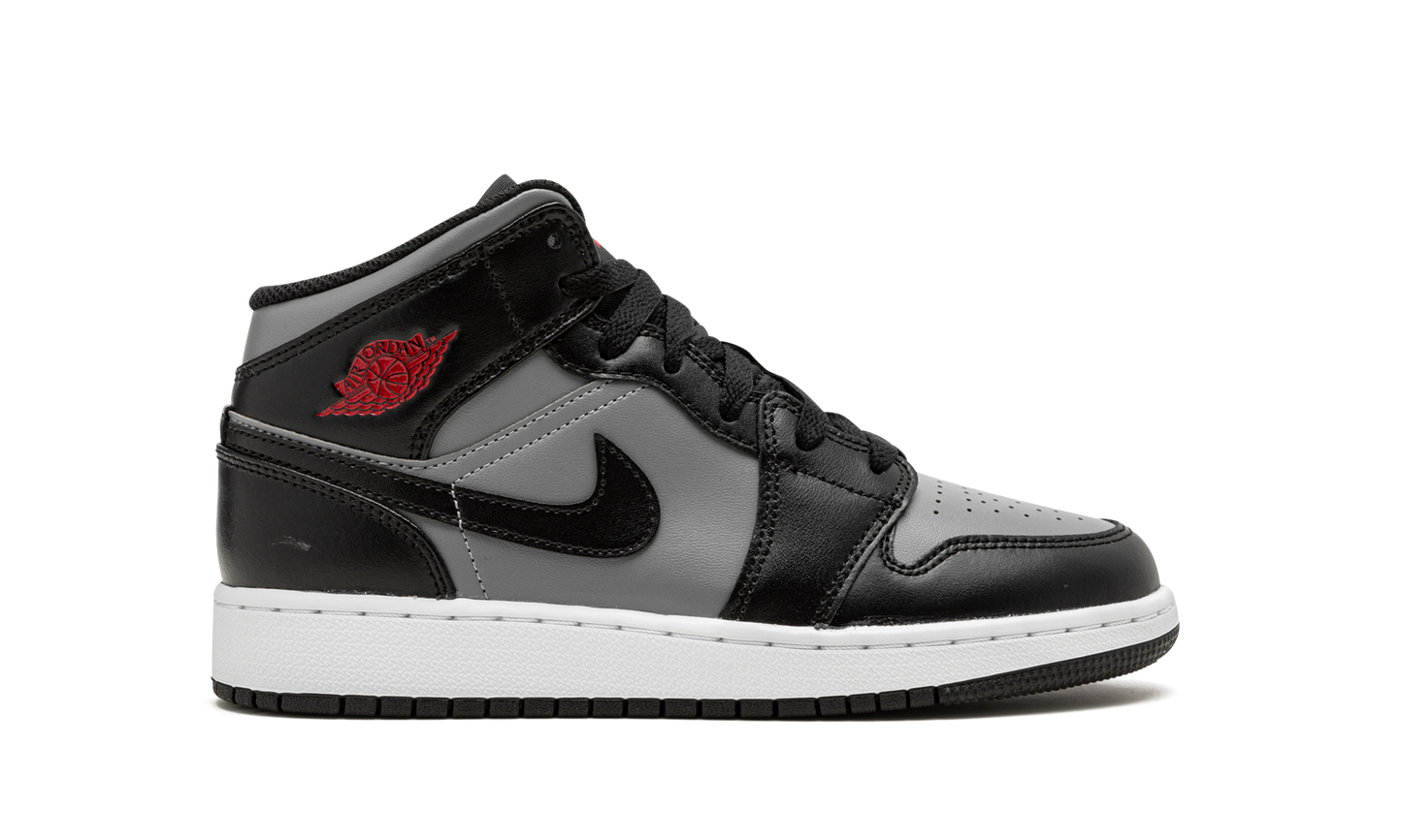 Air Jordan 1 Mid GS "Shadow / Red" 554725 096