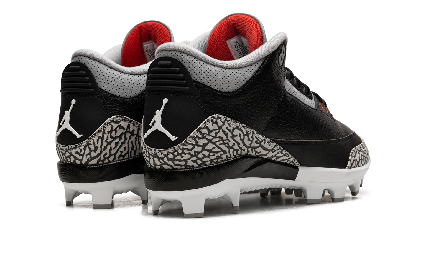 Air Jordan 3 Cleats "Black Cement" FZ8627 001