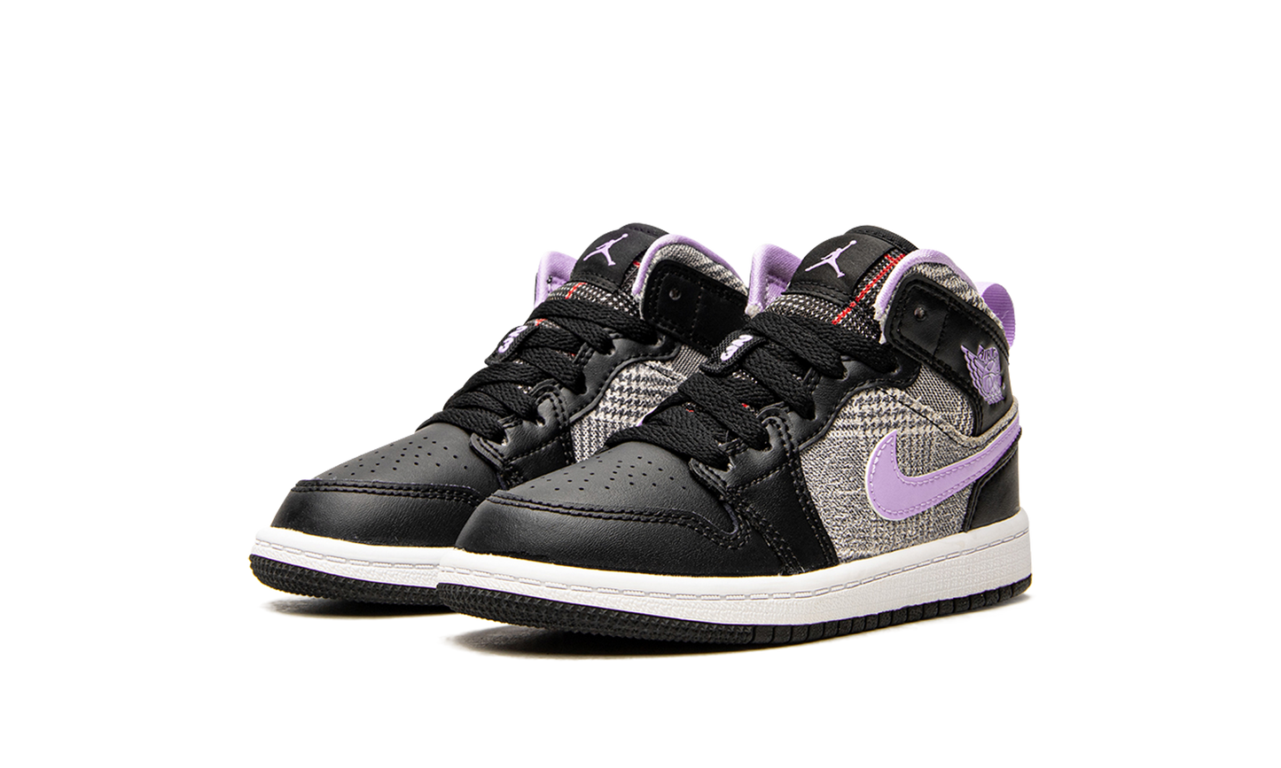 Air Jordan 1 Mid SE PS "Houndstooth" DC7227 015