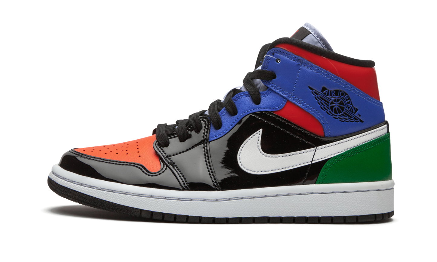 AIR JORDAN 1 MID SE WMNS "Multicolor Patent" CV5276 001