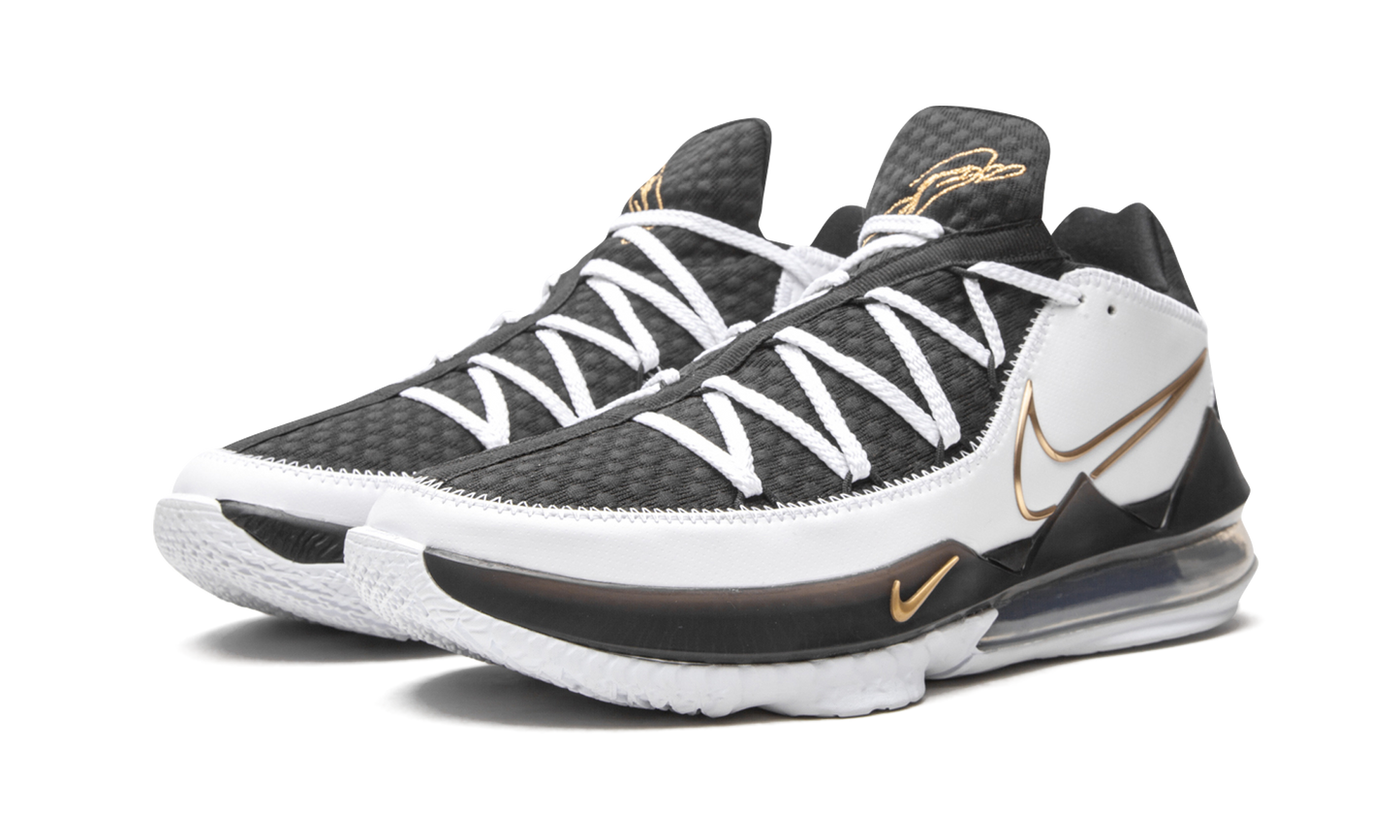 LeBron 17 Low "Black / White / Metallic Gold" CD5007 101