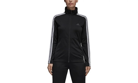 Back 2 Basic 3 Stripes Womens Track Jacket "Black / White / Black" BK4674