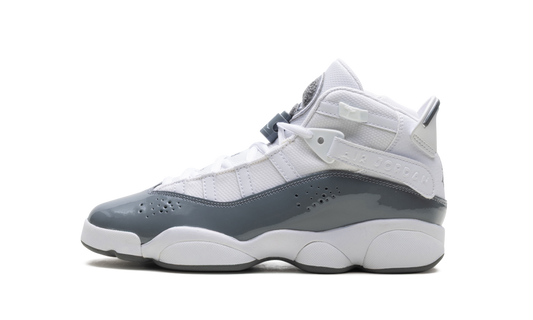 Air Jordan 6 RINGS GS "WHITE COOL GREY" 323419 121