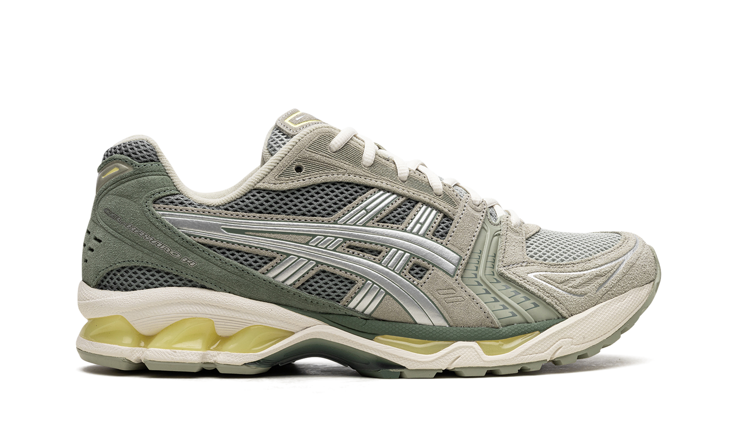 GEL KAYANO 14 "Olive Grey Pure Silver"