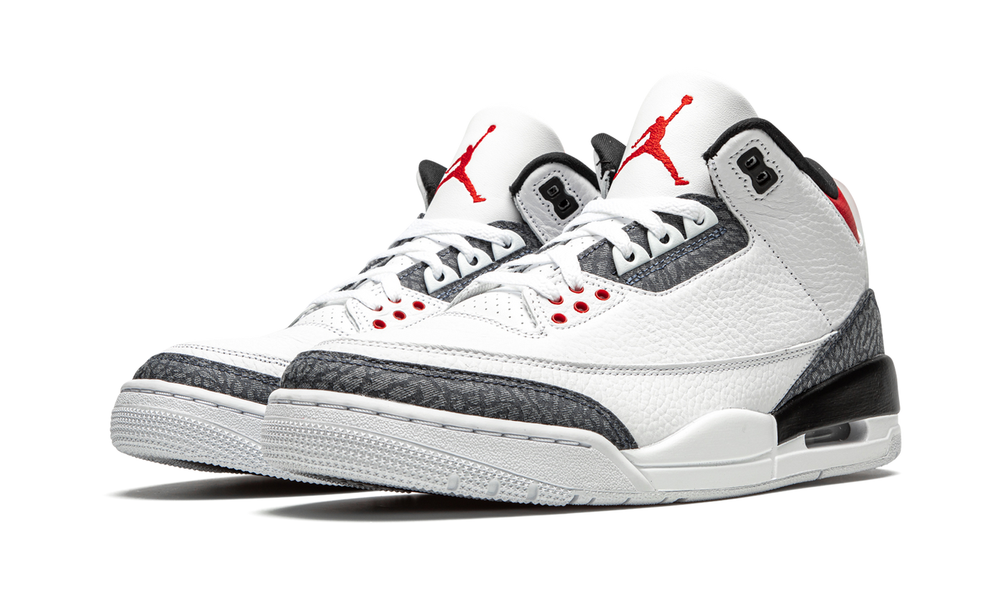 Air Jordan 3 Retro SE DNM "Fire Red Denim" CZ6431 100