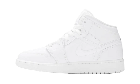 Air Jordan 1 Mid GS "2020 - Triple White" 554725 126
