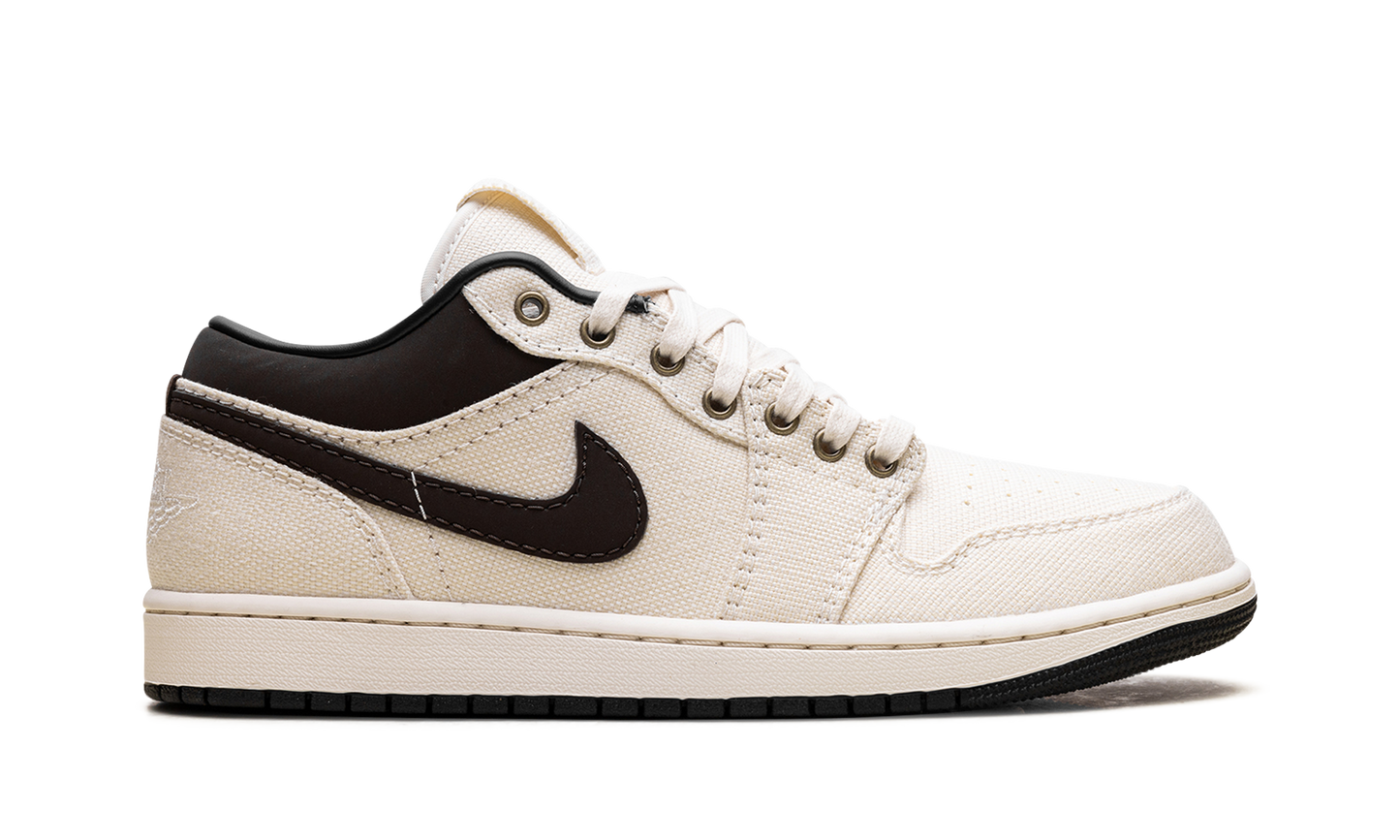 Air Jordan 1 Low Premium "Pale Ivory Baroque Brown" IB8058 110