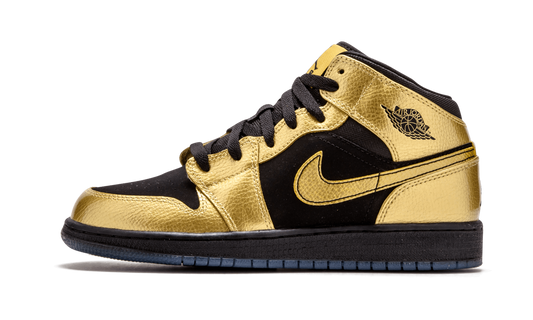 Air Jordan 1 Mid GS "Metallic Gold Coin" 555112 905