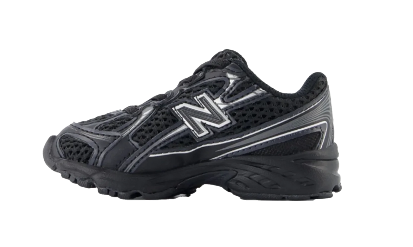 740 Bungee Lace (TD) "Black Silver Metallic" IZ740BM