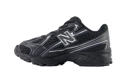 740 Bungee Lace (TD) "Black Silver Metallic" IZ740BM