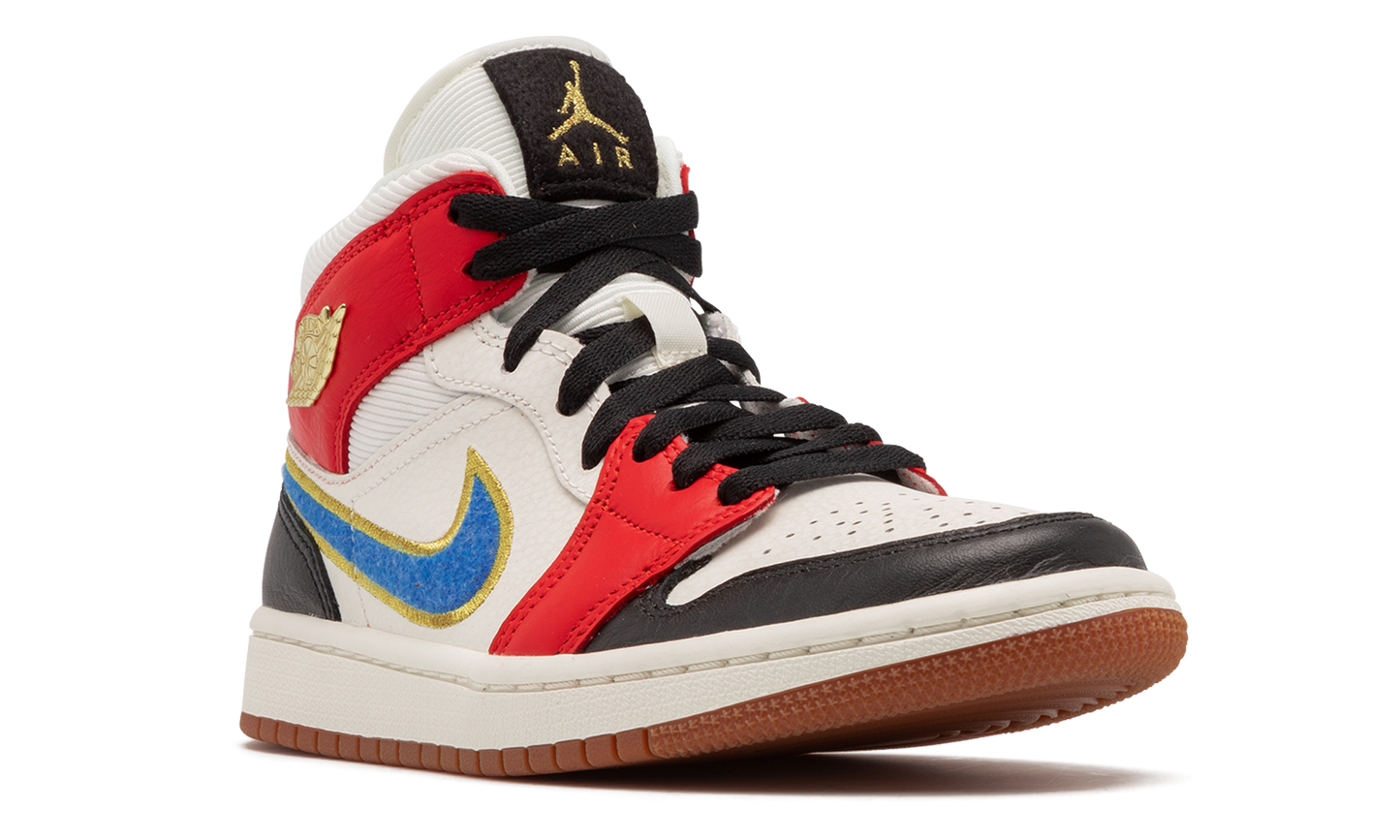 AIR JORDAN 1 MID SE WMNS "Let(Her)Man" DC1426 100