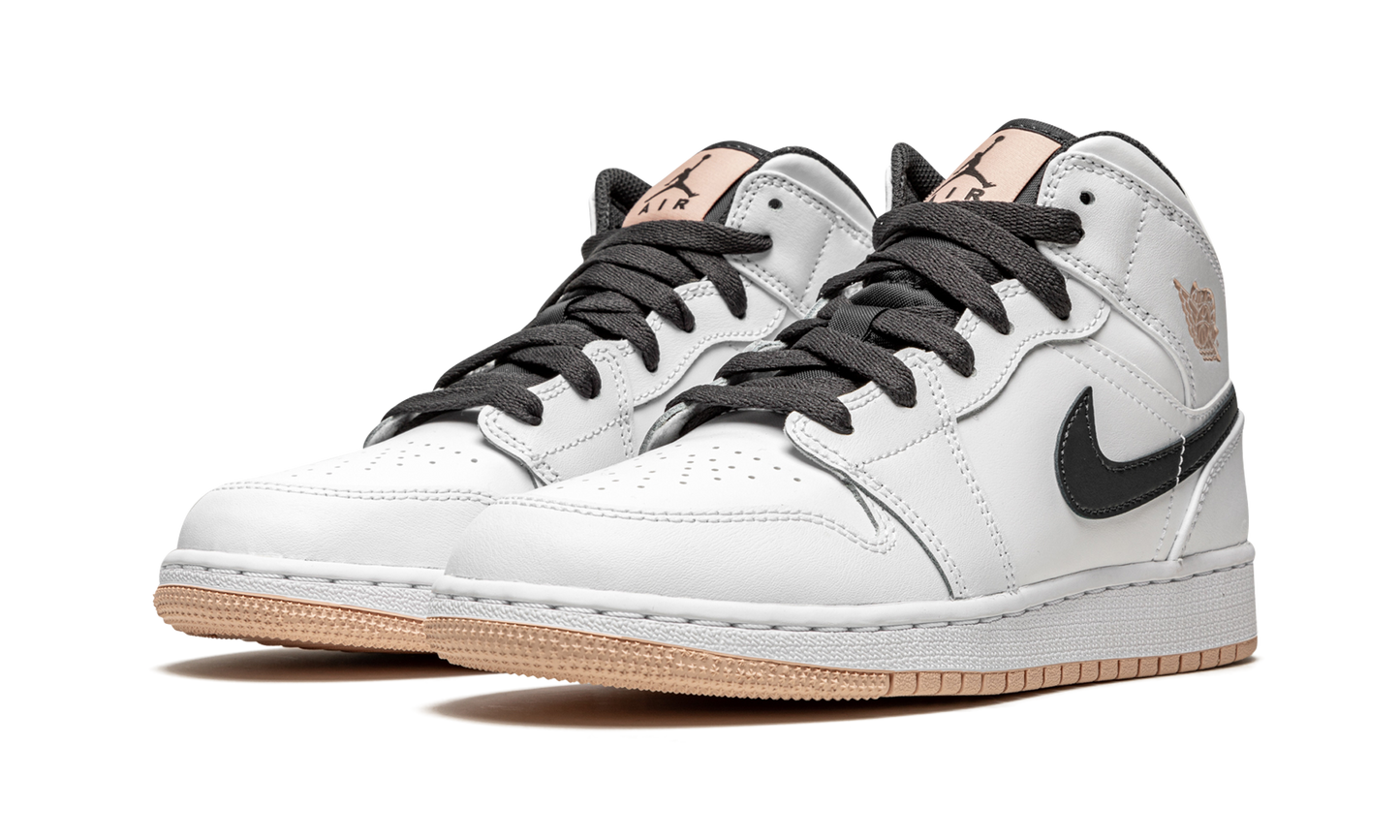 Air Jordan 1 Mid GS "White / Arctic Orange" 554725 180