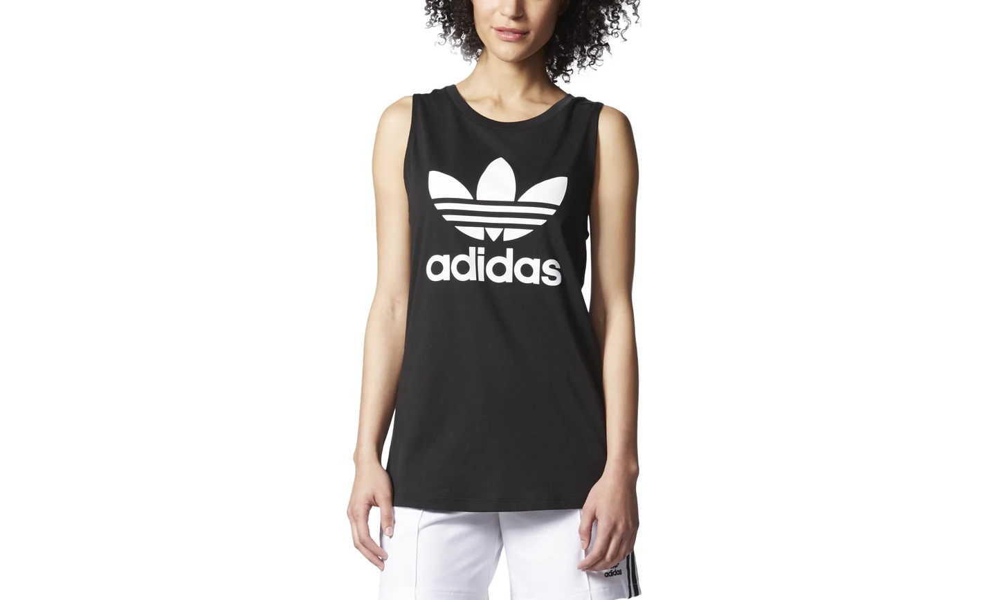 Loose Trefoil Tank Top "Black / White" AY8134