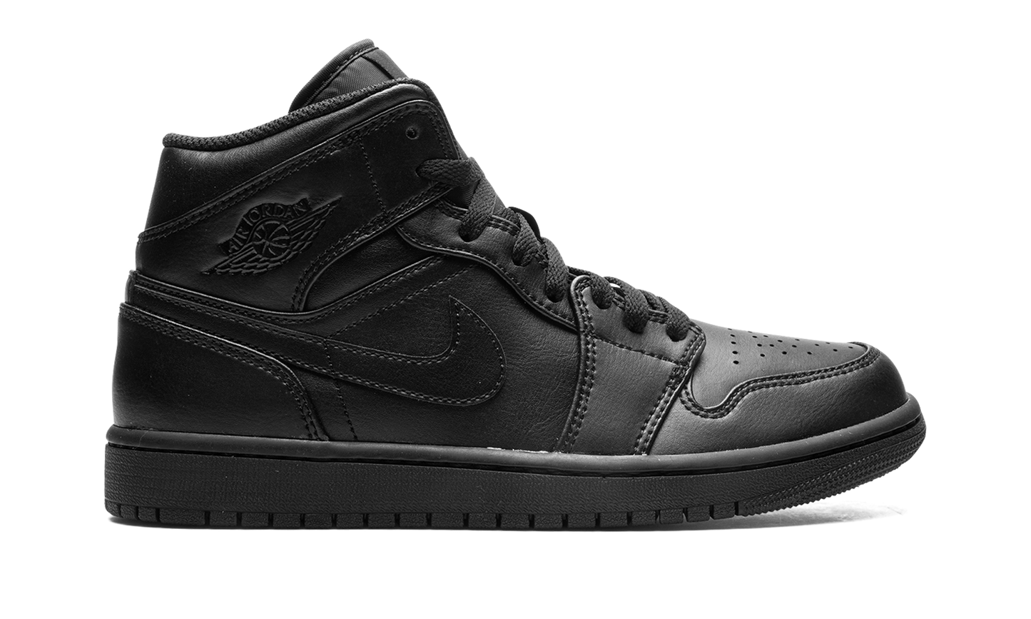 Air Jordan 1 Mid "Triple Black" 554724 093