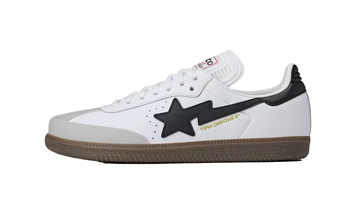 Samba "Bape - White Black" JR9245