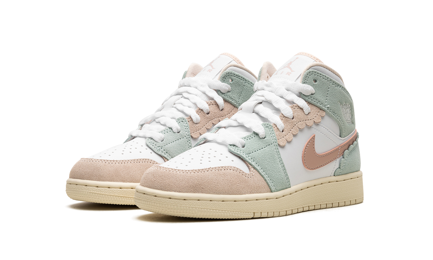 Air Jordan 1 Mid GS "Pink Oxford" DZ5361 100