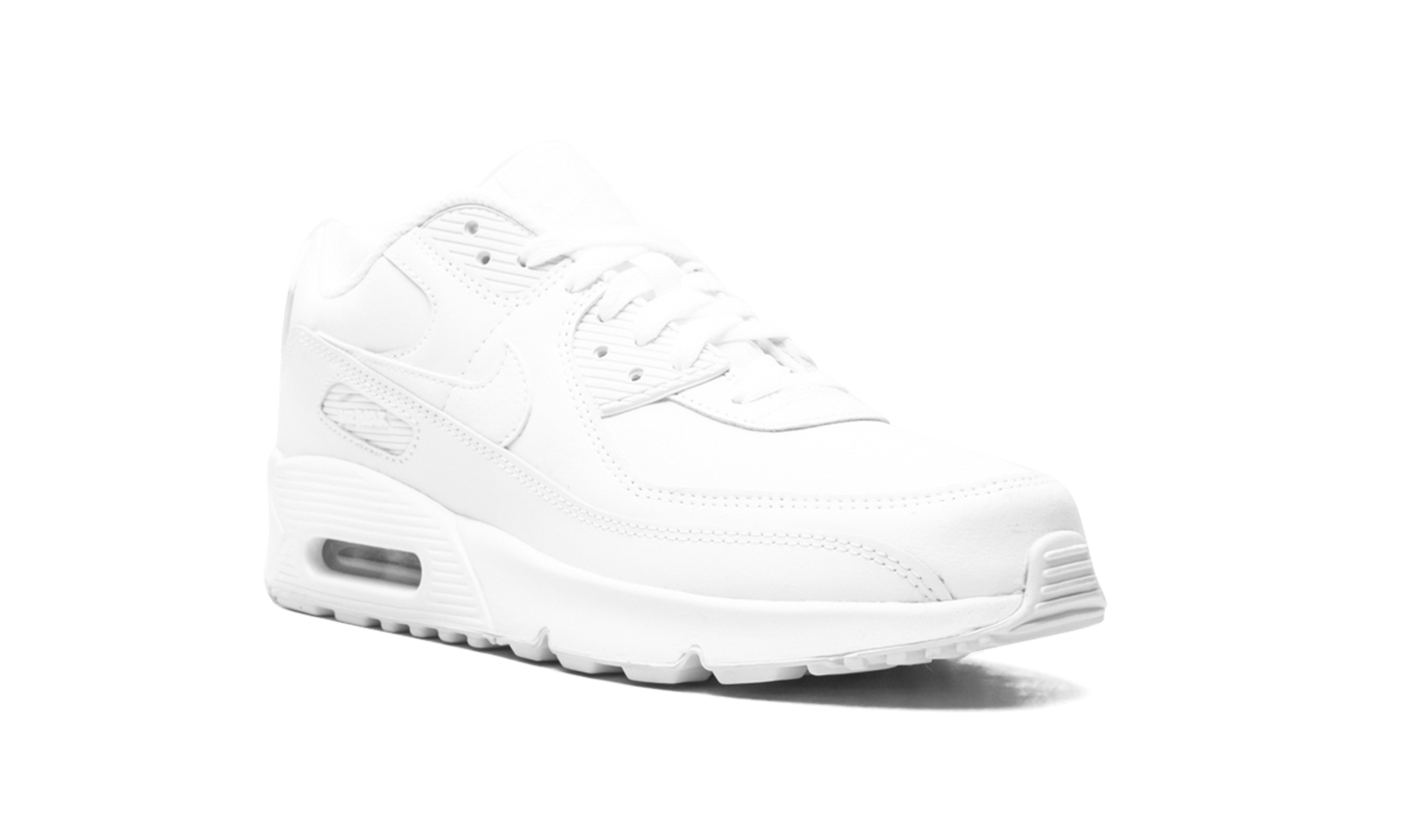 Air Max 90 Leather GS Triple "Triple White" CD6864 100
