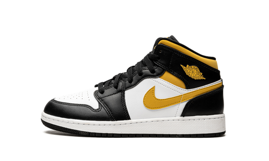 Air Jordan 1 Mid GS "Pollen / Black / White" 554725 177