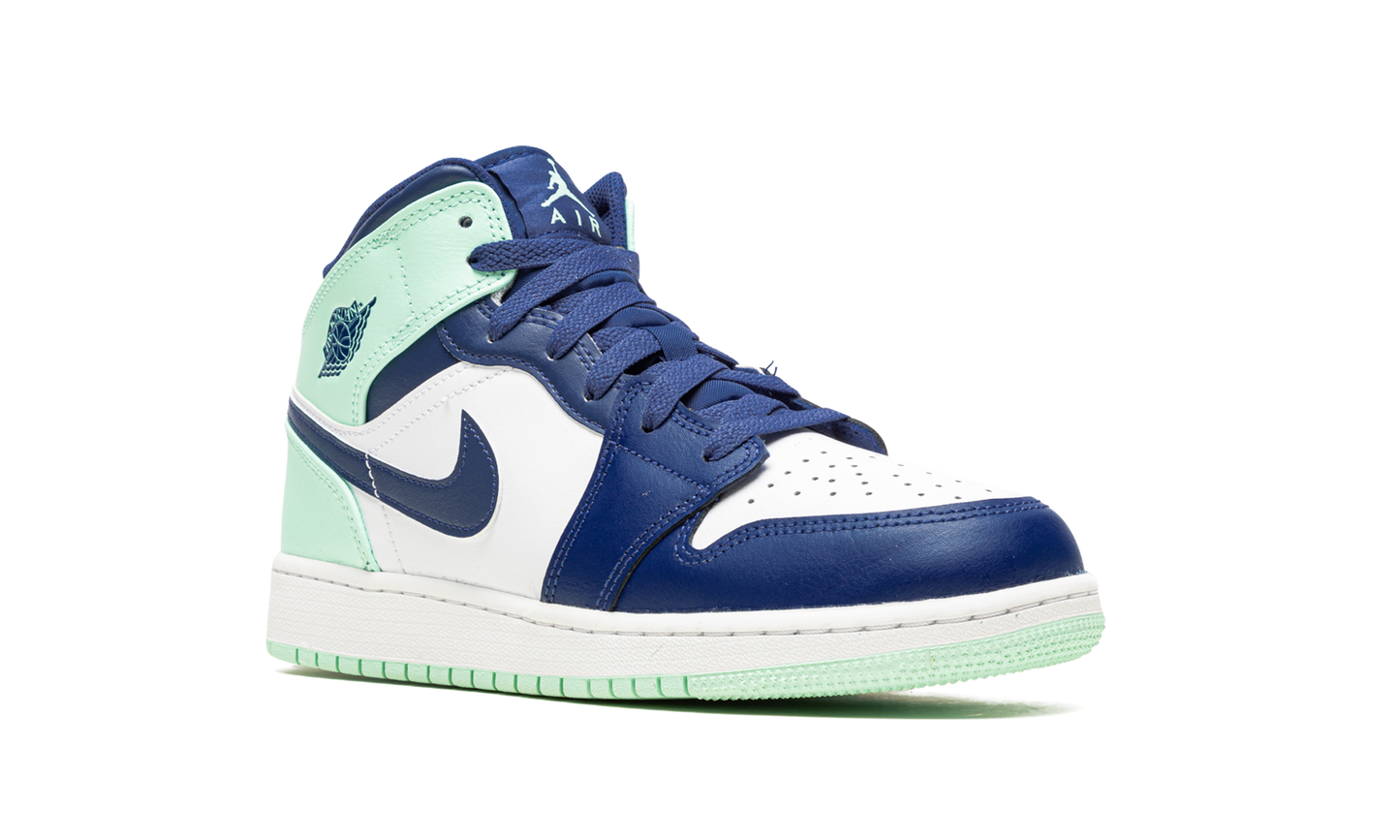 Air Jordan 1 Mid GS "Blue Mint" 554725 413