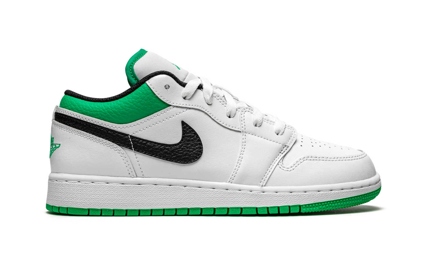 Air Jordan 1 Low GS "White / Stadium Green" 553560 129