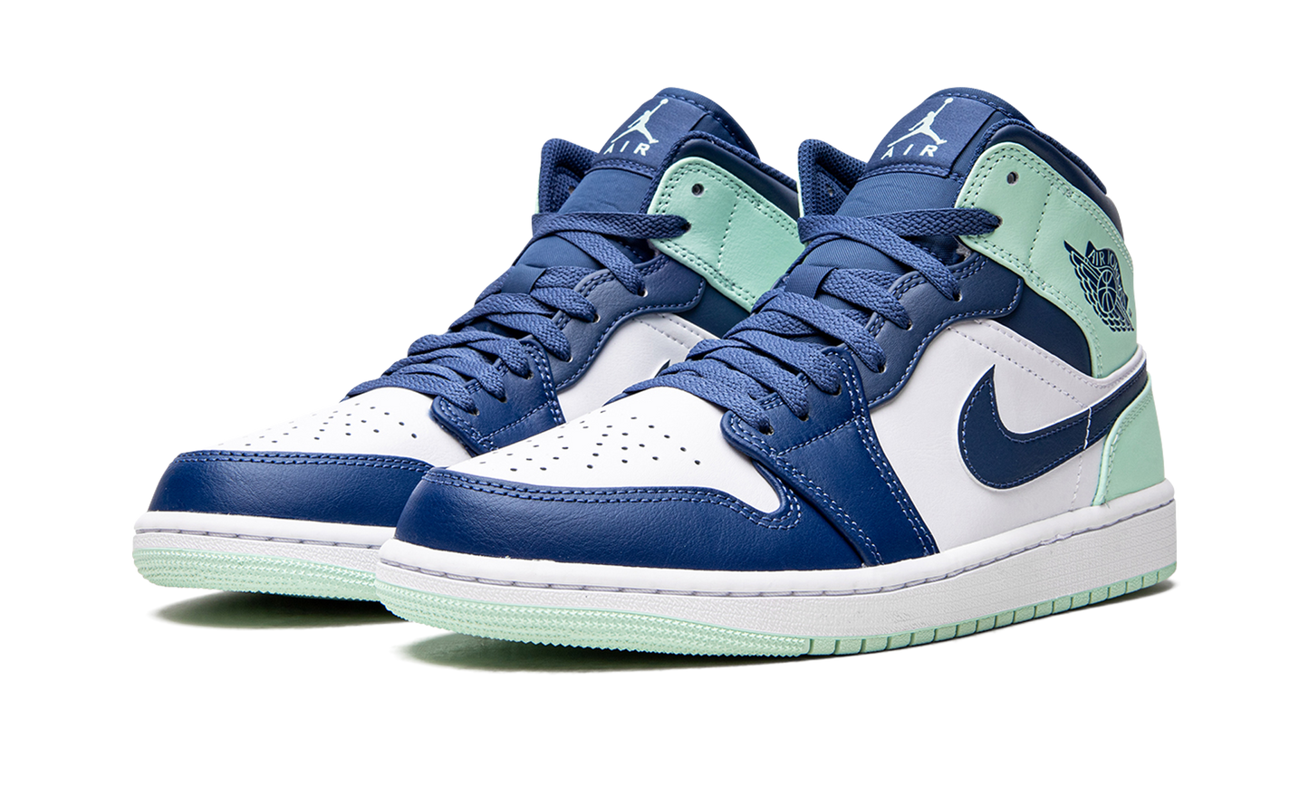 Air Jordan 1 Mid "Blue Mint" 554724 413