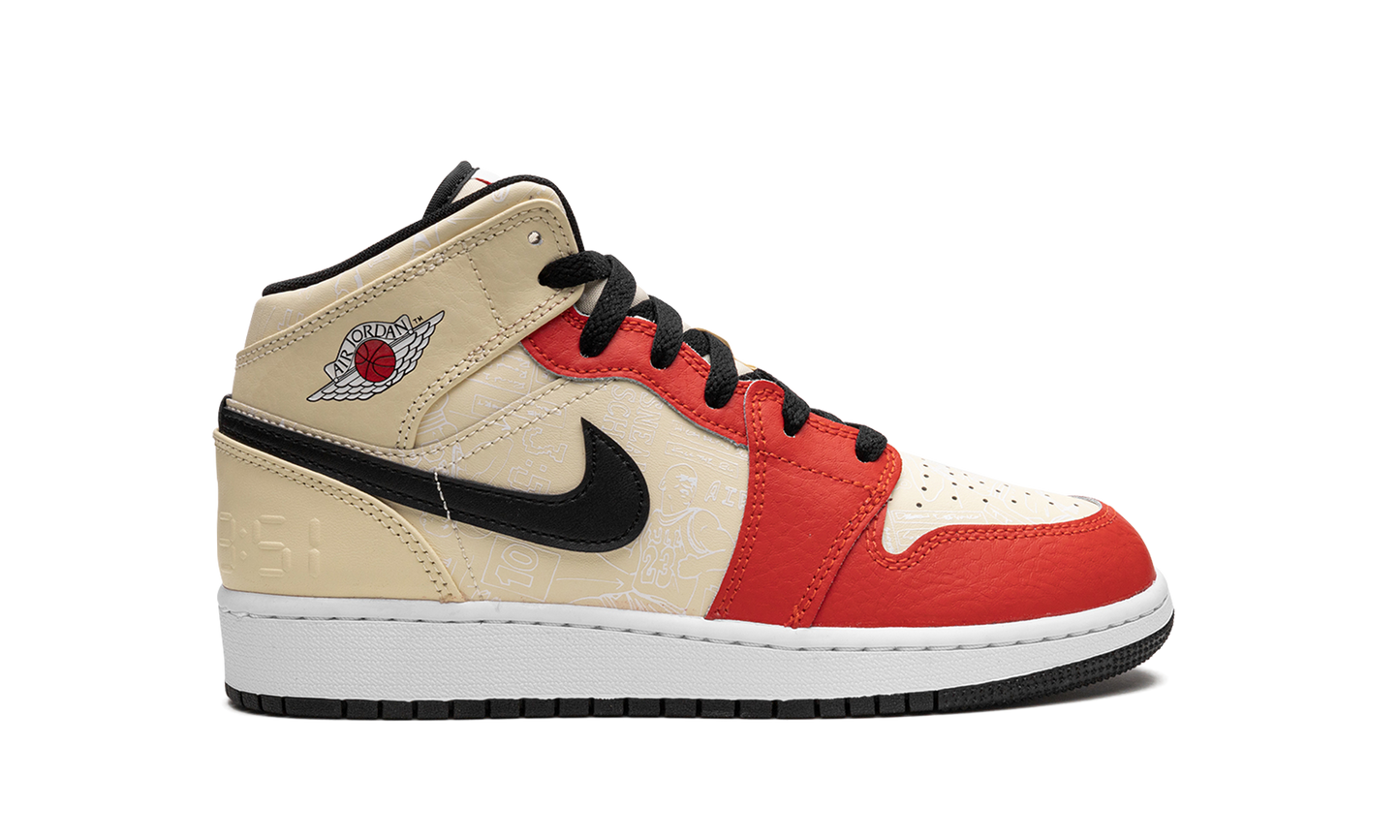 Jordan 1 Mid SS GS "Dunk Contest '88" DV7012 100