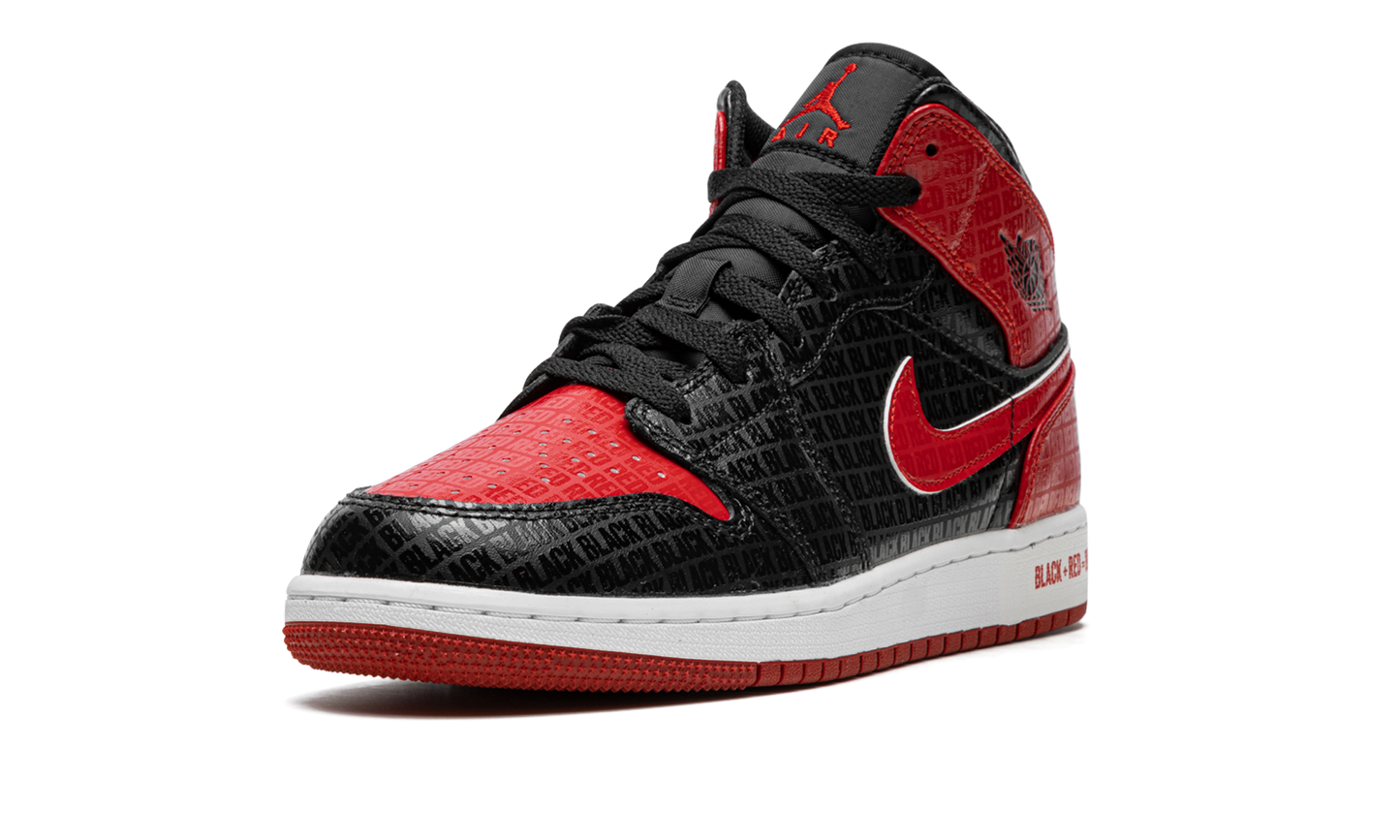 Air Jordan 1 Mid GS "Bred Text" DM9650 001