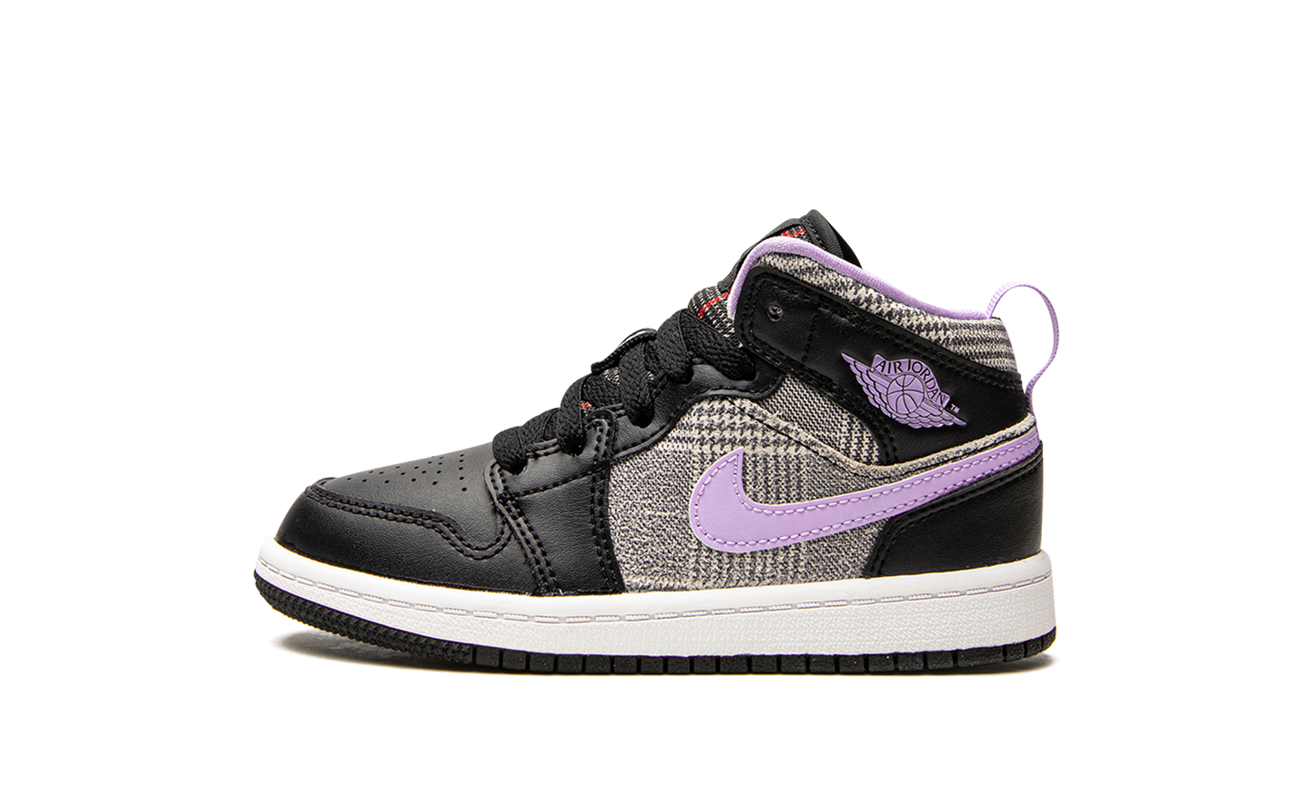 Air Jordan 1 Mid SE PS "Houndstooth" DC7227 015