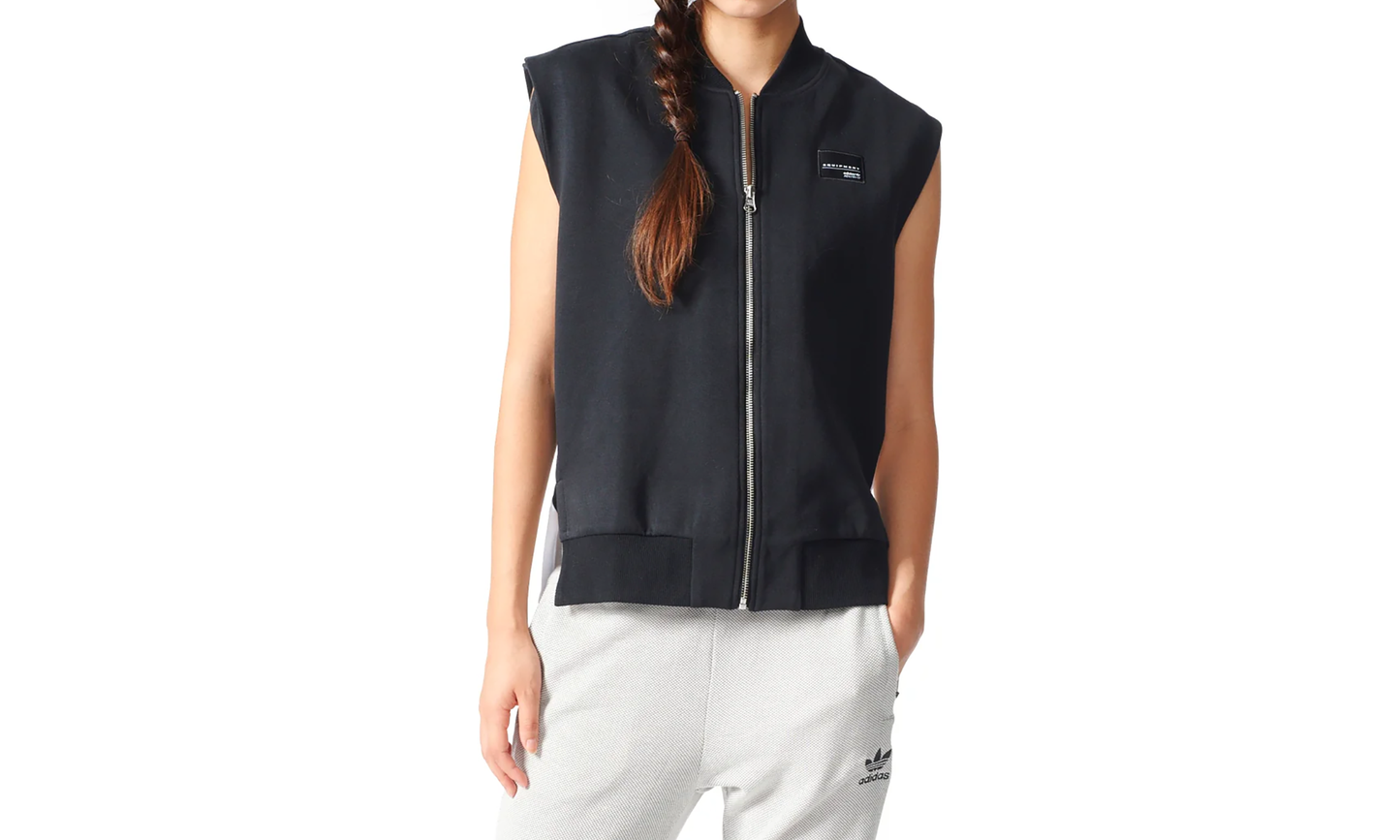 EQT Full Front Zip Regular Fit Vest "Black / White" BK6156