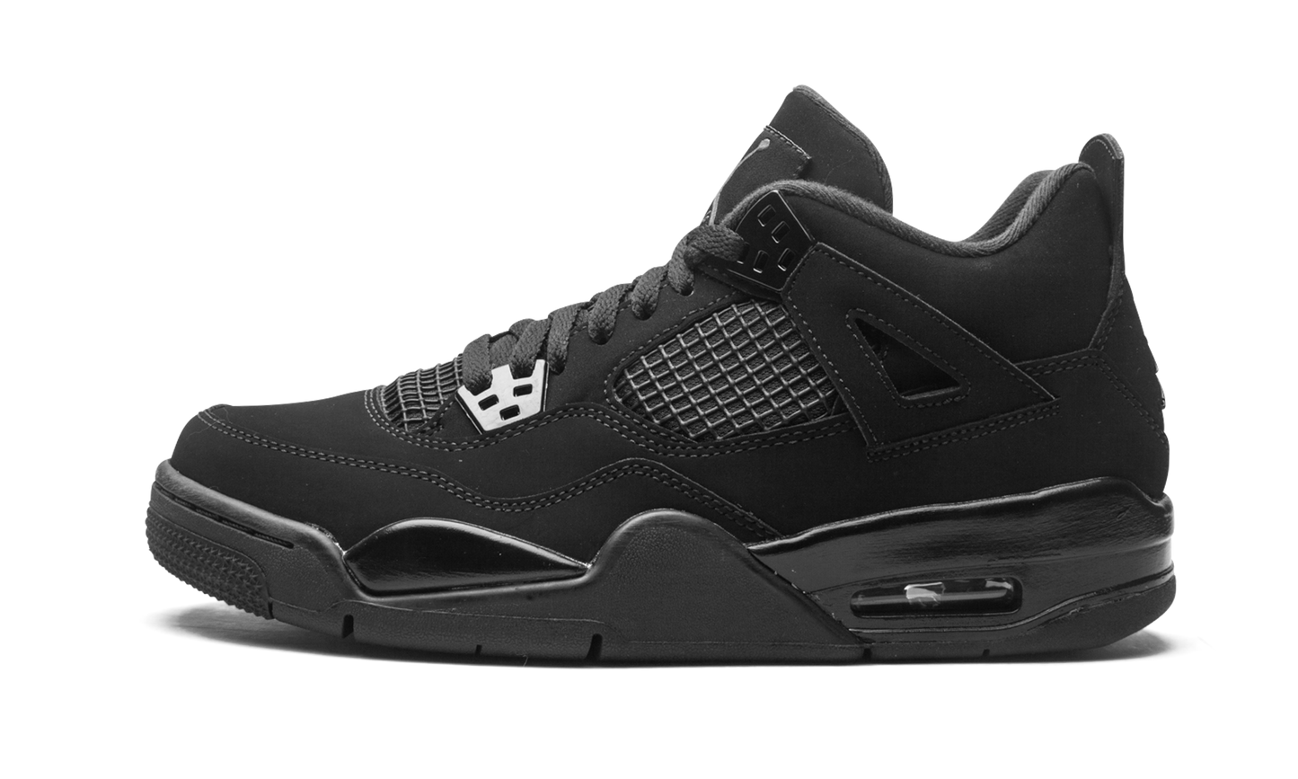 Air Jordan 4 Retro GS "Black Cat" 408452 010