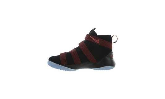 Lebron Soldier Xi Little Kids Style "Black/Black-Team Red" 918368 008