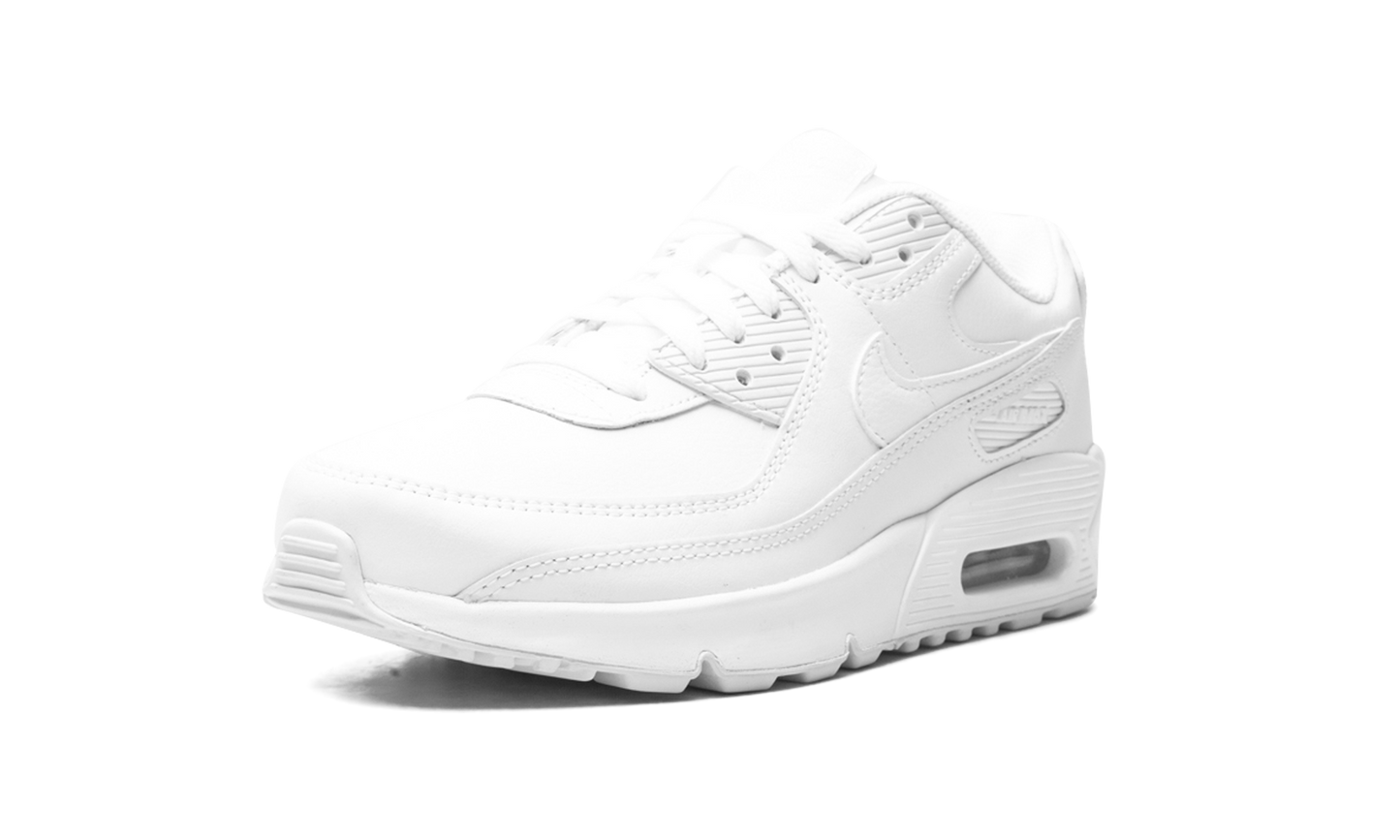 Air Max 90 Leather GS Triple "Triple White" CD6864 100