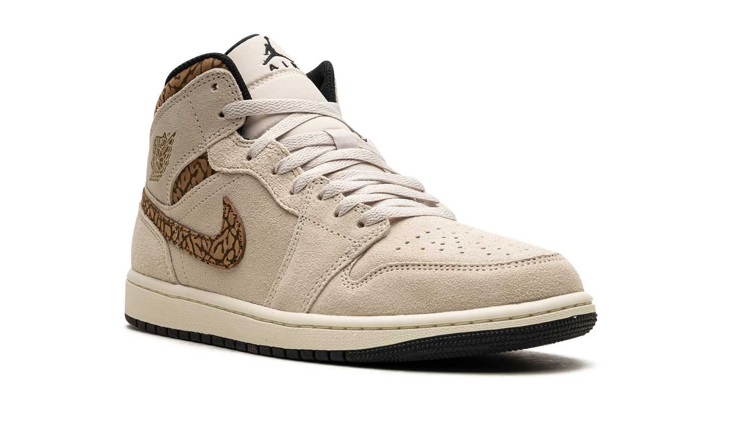 Air Jordan 1 Mid "Brown Elephant" DZ4129 102